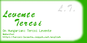 levente tercsi business card